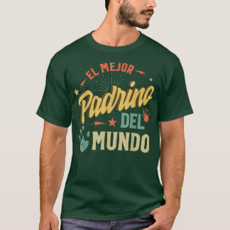 Camiseta El Mejor Padrino Del Mundo Men American Flag