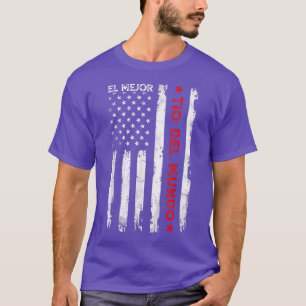 Camiseta El Mejor Tio Del Mundo Men Retro Vintage Decoratio