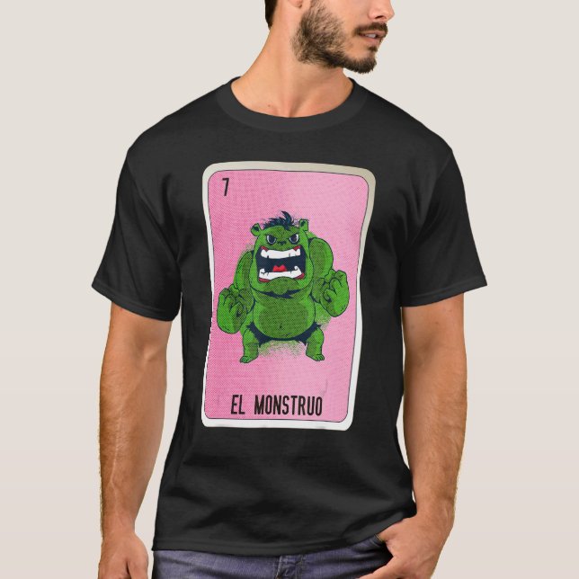 Camiseta El Monstruo Mexican Slang Lottery Bingo Cards (Frente)