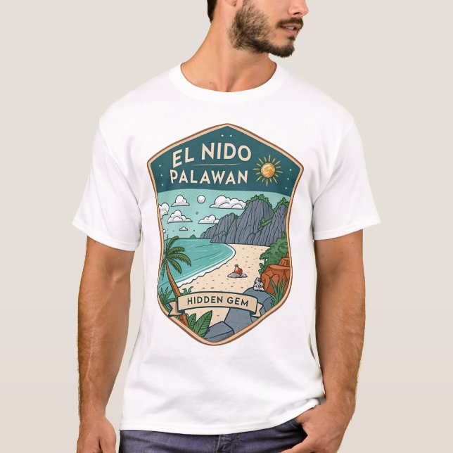 Camiseta El Nido: a jóia escondida de Palawan (Frente)