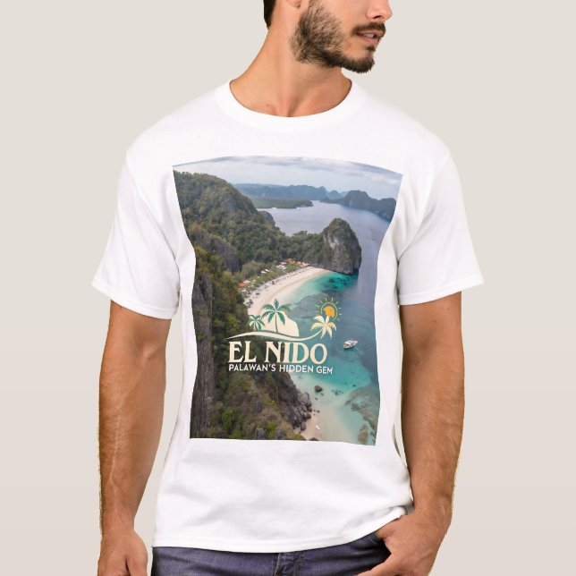 Camiseta El Nido: A joia oculta de Palawan (Frente)