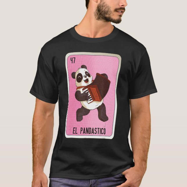 Camiseta El Pandastico Mexican Slang Lottery Bingo Cards (Frente)