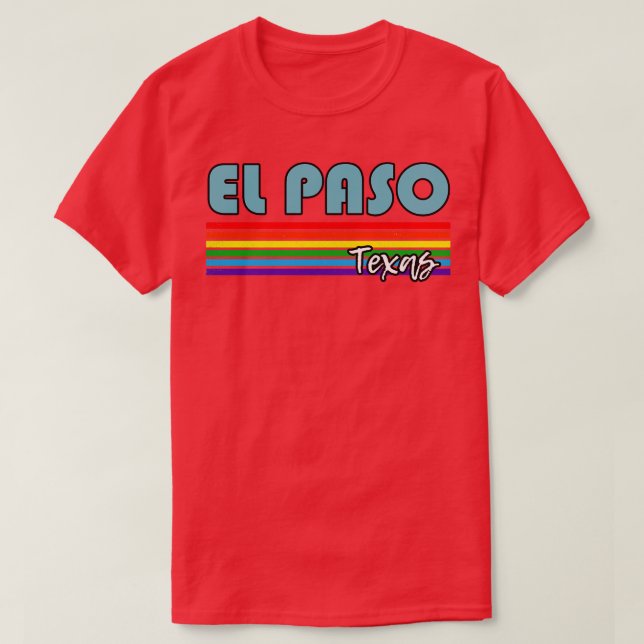 Camiseta El Paso Texas Pride El Paso Oferta LGBT Supo (Frente do Design)