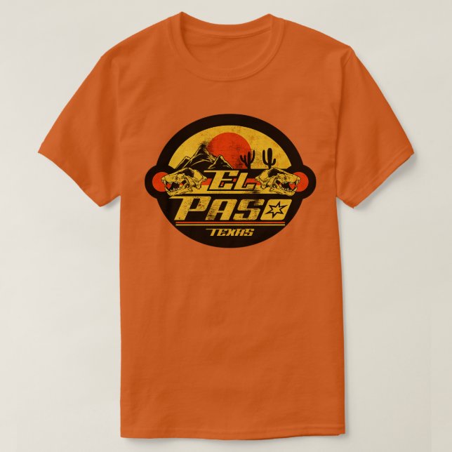 Camiseta El Paso Texas Vintage (Frente do Design)