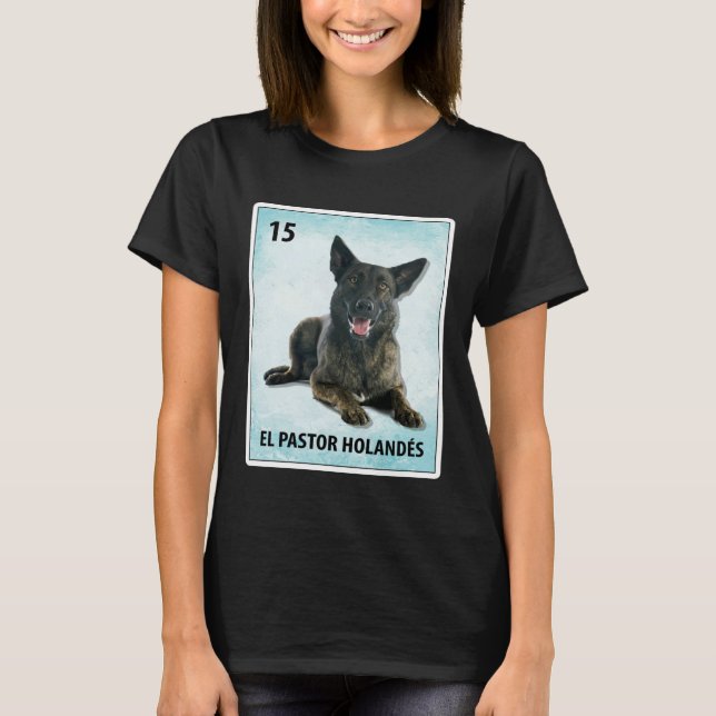 Camiseta El Pastor Holandes Mexican Dutch Shepherd Cards (Frente)