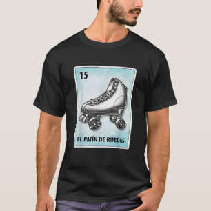 Camiseta El Patin De Ruedas Cartões De Skate Roller Mexican
