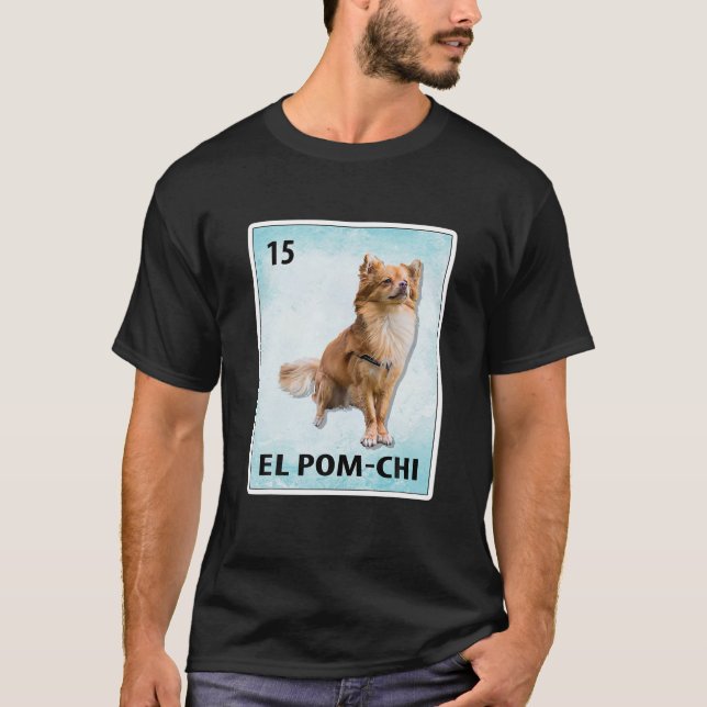 Camiseta El Pom Chi Mexicano Pom Chi Cards T Shirt (Frente)