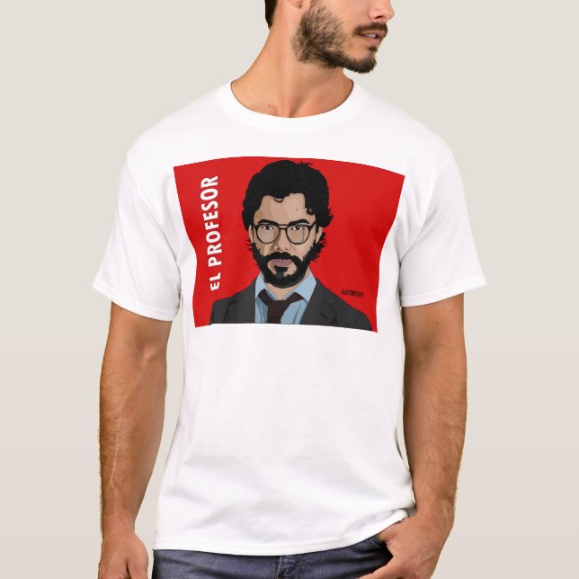 Camiseta El Profesor La Casa De Papel T-shirt (Frente)