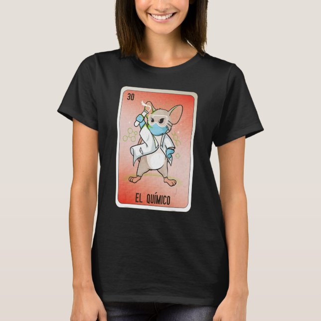 Camiseta El Químico Mexican Slang Lottery Bingo Cards (Frente)