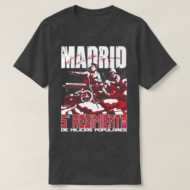 Camiseta El Quinto Regimiento MADRID T-Shirt (Frente do Design)