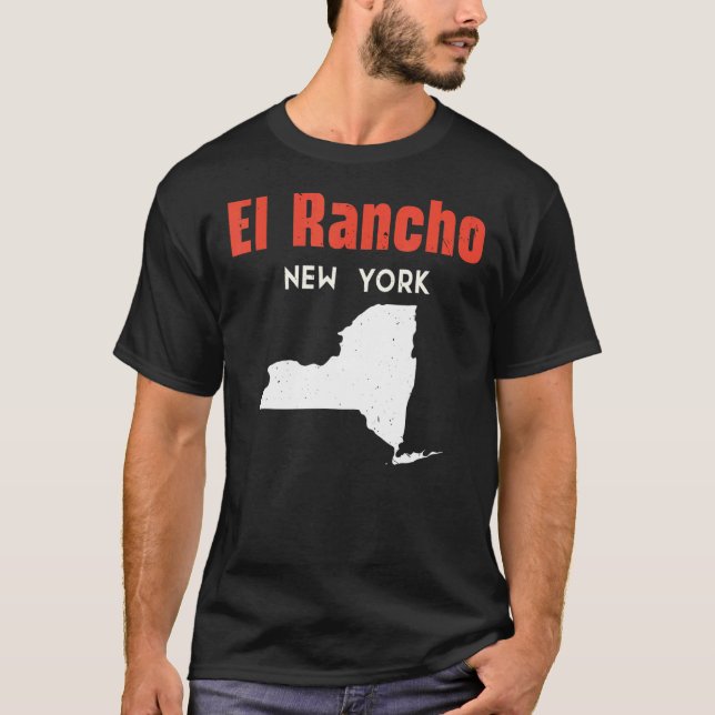 Camiseta El Rancho New York State America Viagem New Yo (Frente)