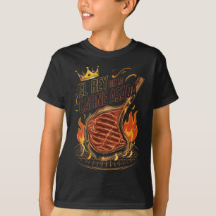 Camiseta El Rey De La Carne Asada Churrasco Cookout Mestre