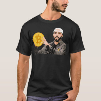 Camiseta El Salvador Bitmoney Bukele com curso legal Crypto