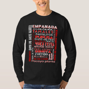 Camiseta El Salvador Comida Salvadorea Chef Foodie Pupusa