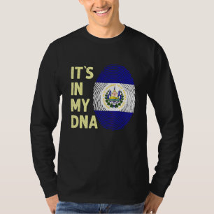 Camiseta El Salvador Em Minha Equipe De Bandeiras Do Dna Sa