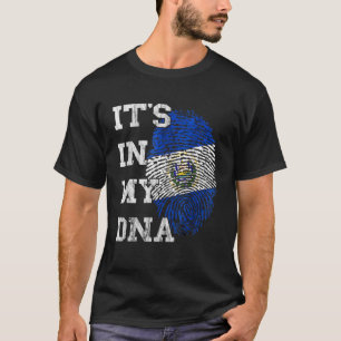 Camiseta El Salvador Está No Meu Dna Salvadorian Thumbmark 