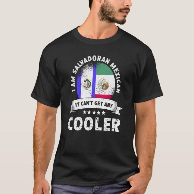Camiseta El Salvador Flag México Cultivou País Patriótico (Frente)
