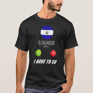 Camiseta El Salvador Flag Souvenir El Salvador Está Chamand