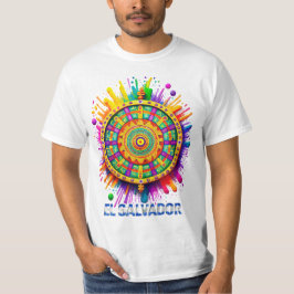 CAMISETA EL SALVADOR FORMA INDIGENA ART POP