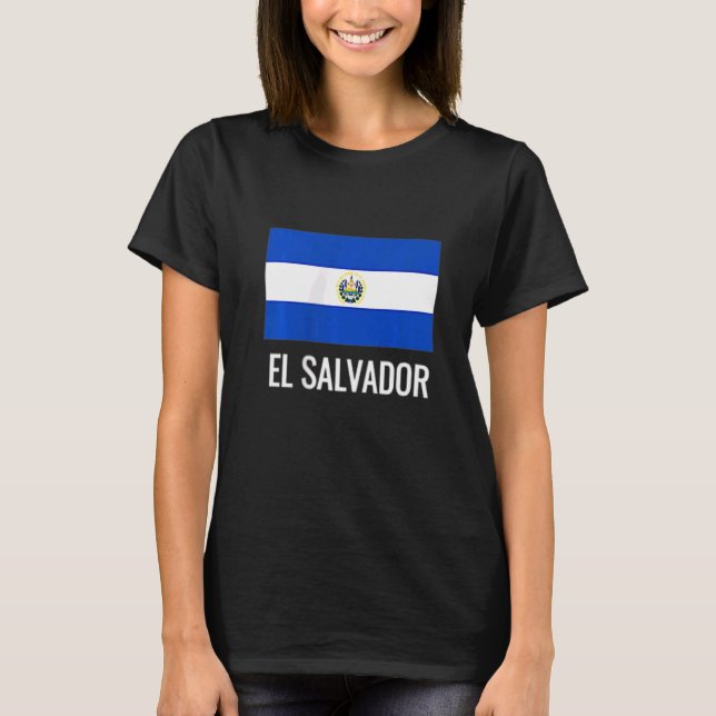 Camiseta El Salvador Fútbol Flag Pocket Soccer Fan (Frente)