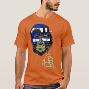 Camiseta El Salvador Monkey Salvadorean Ape Salvadorian Roo