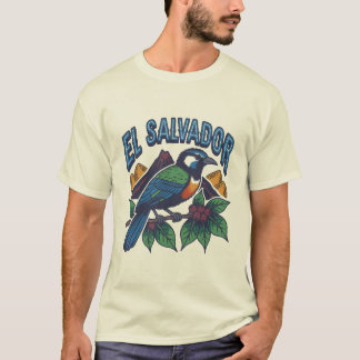 Camiseta El Salvador – Motmot Ave Antiga & Patrimônio Cultu
