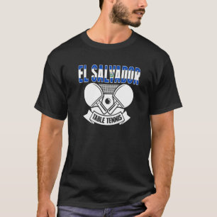 Camiseta El Salvador Ping Pong - Tênis de Mesa salvadorenha