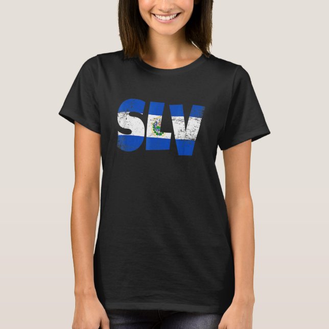 Camiseta El Salvador Pride Love and SLV Salvadorian Flag El (Frente)