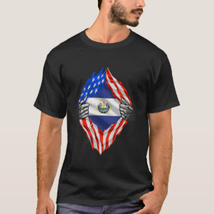 Camiseta El Salvador Roota os Estados Unidos Bandeira Patri