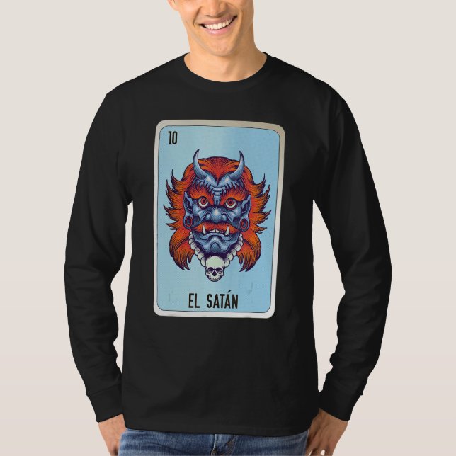 Camiseta El Satan Mexican Slang Lottery Bingo Cards (Frente)