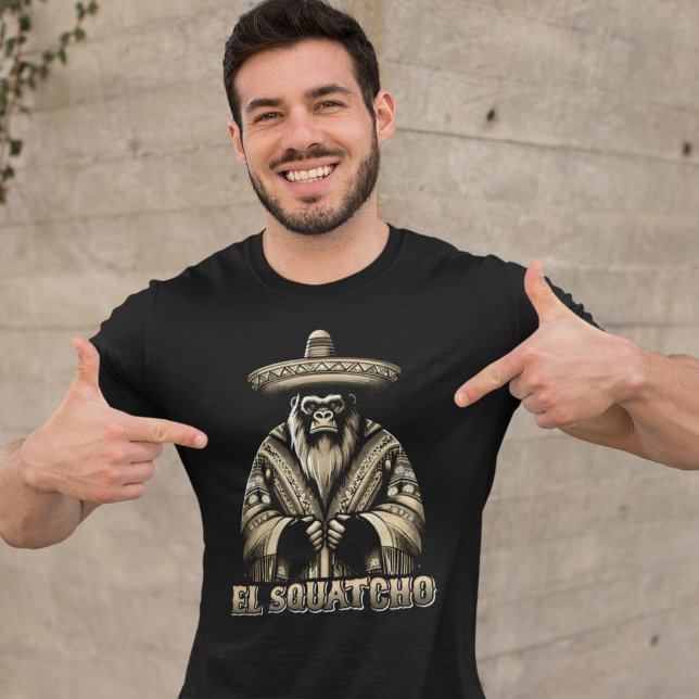 Camiseta El Squatcho Bigfoot Funny (Criador carregado)