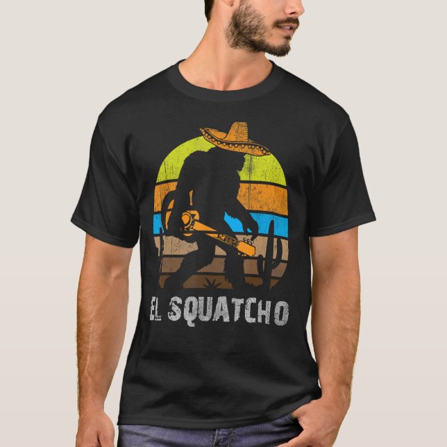 Camiseta El Squatcho Shirt Bigfoot T Shirt Sasquatch (Frente)