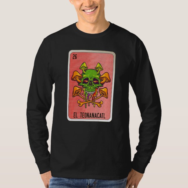 Camiseta El Teonanacatl Mexican Slang Lottery Bingo Cards   (Frente)