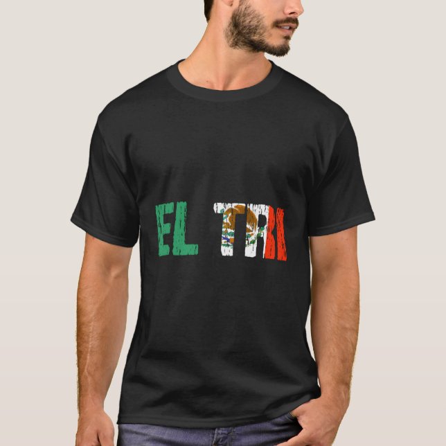 Camiseta El Tri Mexico Soccer Fan Futebol Distante Flag Gi (Frente)