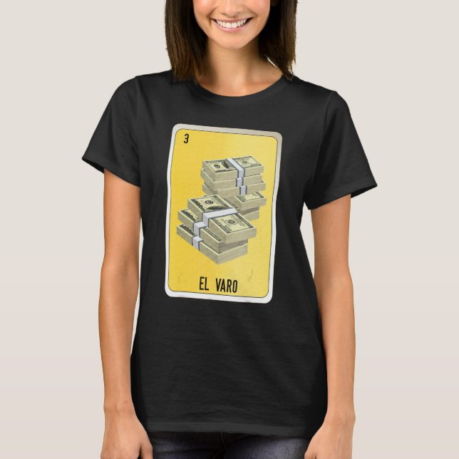 Camiseta El Varo Mexican Slang Lottery Bingo Cards (Frente)