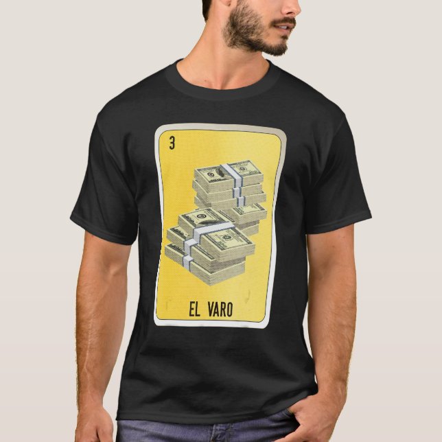 Camiseta El Varo Mexican Slang Lottery Bingo Cards (Frente)