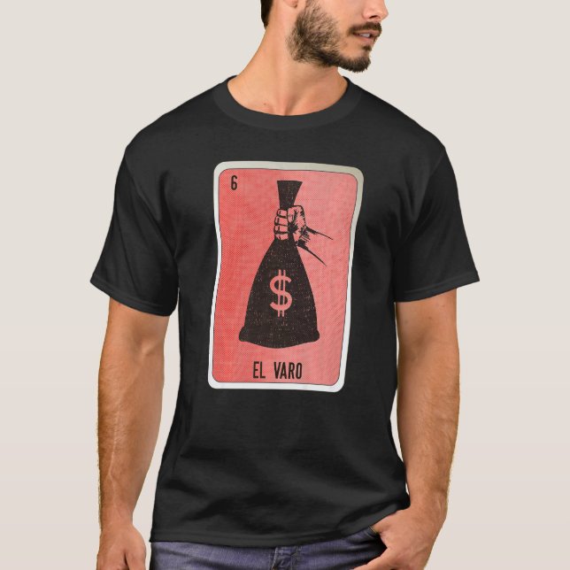 Camiseta El Varo Mexican Slang Lottery Bingo Cards  1 (Frente)
