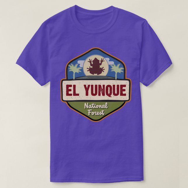 Camiseta El Yunque National Forest Sticker dom JJ (Frente do Design)