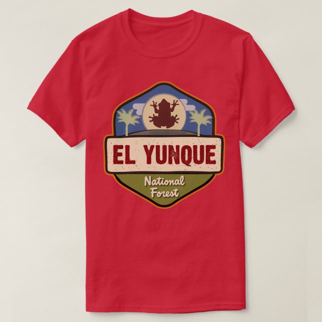 Camiseta El Yunque National Forest Sticker presente JJ 1 (Frente do Design)