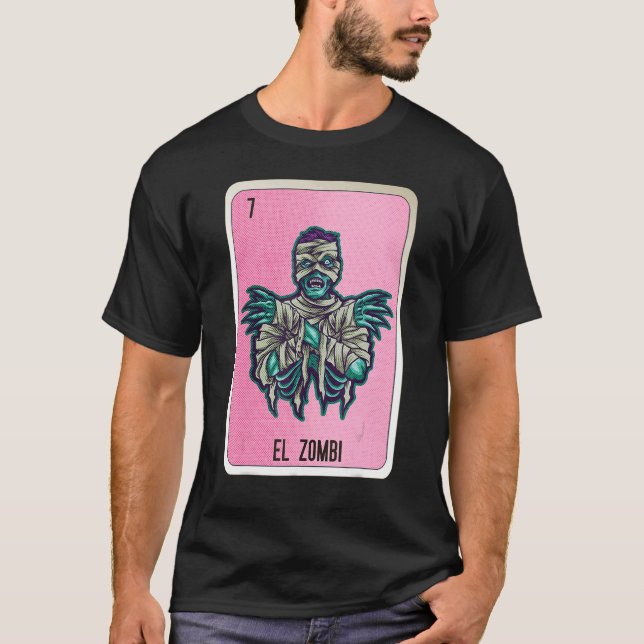 Camiseta El Zombi Mexican Slang Lottery Bingo Cards (Frente)