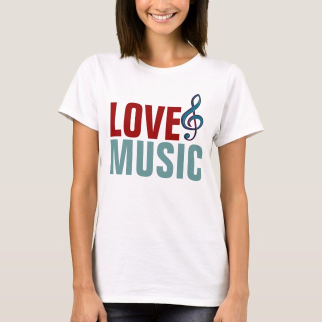 Camiseta ela adora música (Frente)
