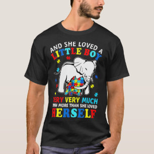 Camiseta Ela Adorava Um Menino Muito Autismo Elefante M