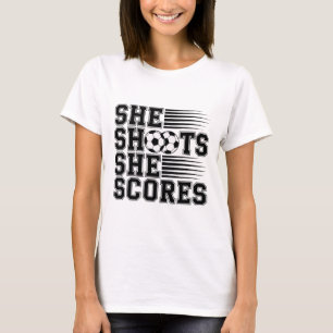 Camiseta Ela Chuta Ela Marca Cota de Futebol para Meninas M