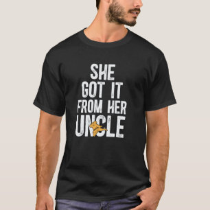 Camiseta Ela Conseguiu Com Seu Tio Karate Tio Engraçado Kar