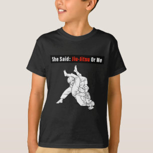 Camiseta Ela disse Jiu-Jitsu ou eu BJJ Jiu-Jitsu Brasileiro
