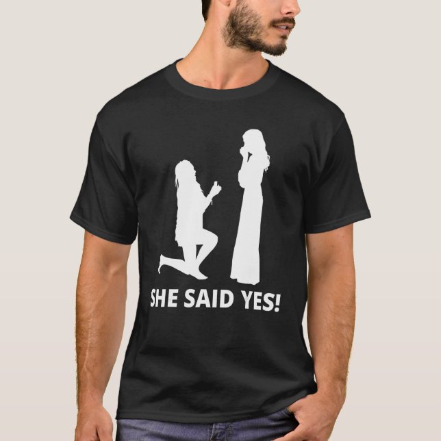 Camiseta Ela Disse Sim, Lgbt Engagment (Frente)