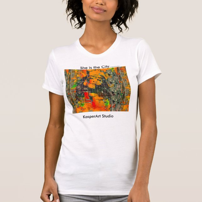Camiseta Ela é a Cidade.....mulheres ativadas (Frente)