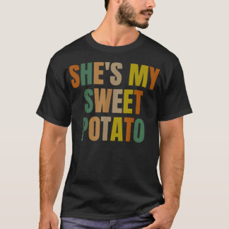 Camiseta Ela é a minha batata doce, eu sou Casal a combinar