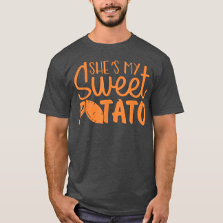 Camiseta Ela é a minha batata doce, eu sou Casal, obrigado