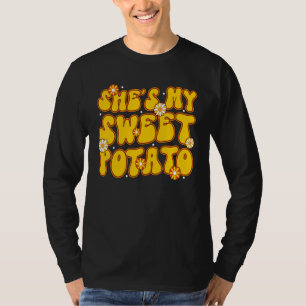 Camiseta Ela é a minha batata doce, eu sou Namorados Thanks